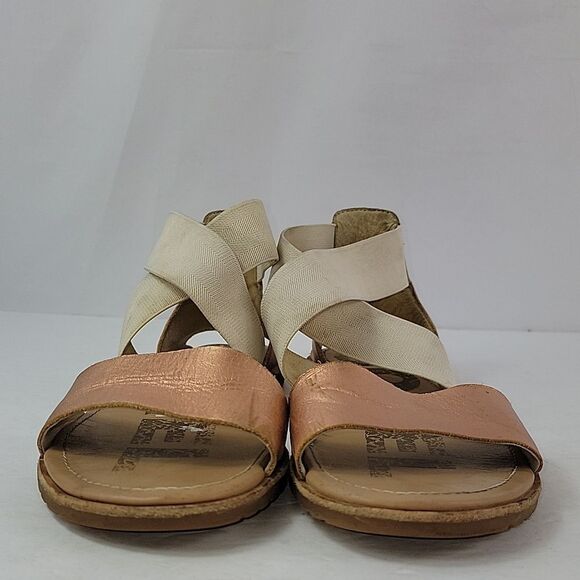 Sorel Ella II Ankle Strap Mettalic Open Toe Women's Sandals - Picture 8 of 12